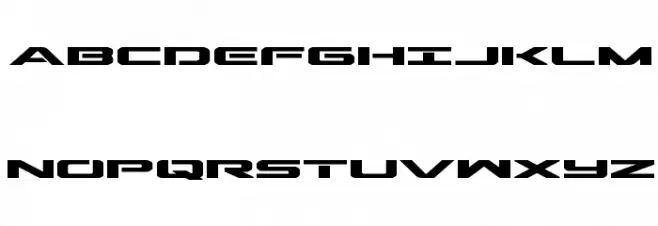 Outrider Expanded Bold Fonte MAIÚSCULAS