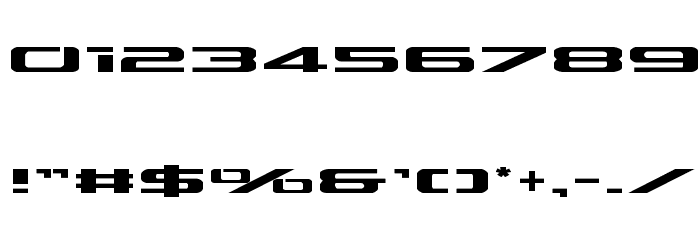 Outrider Expanded Expanded Font OTHER CHARS