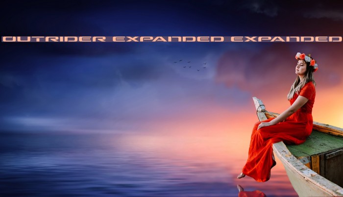 Outrider Expanded Expanded Font examples