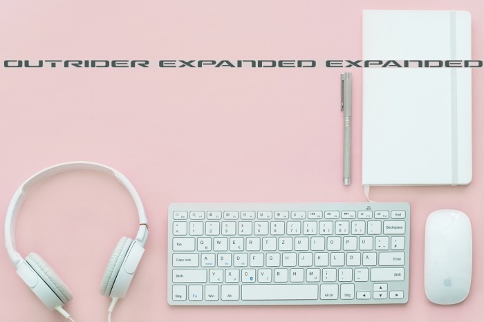 Outrider Expanded Expanded Font examples