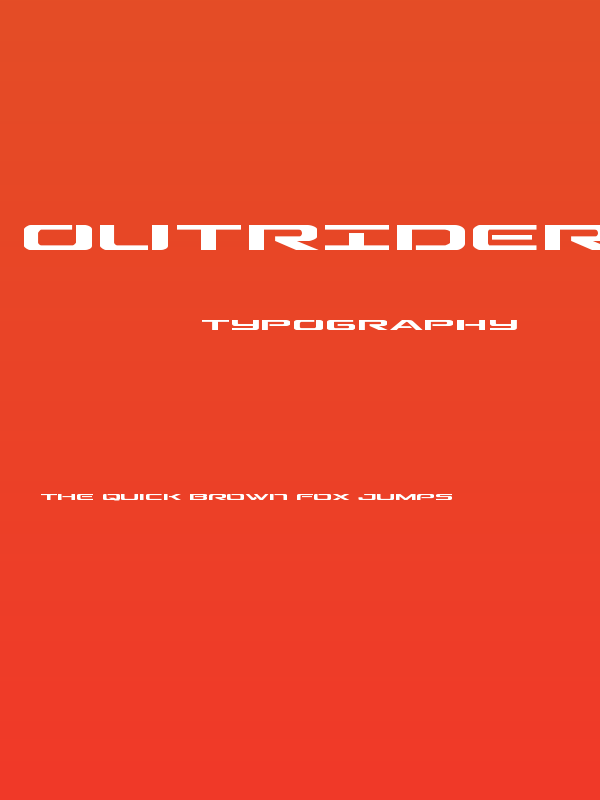 Outrider Expanded Expanded Poster