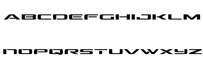 Outrider Expanded Expanded Font LOWERCASE