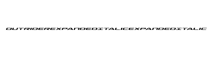 Outrider Expanded Italic Expanded Italic  免费字体下载