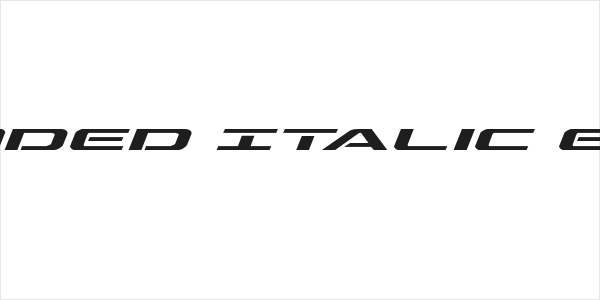 Outrider Expanded Italic Expanded Italic Logo