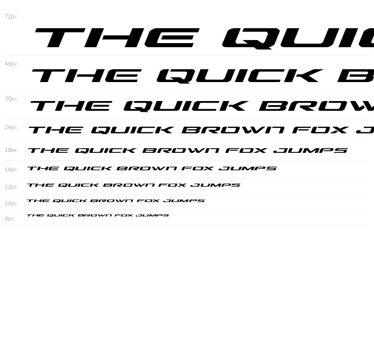 Outrider Expanded Italic Expanded Italic Waterfall