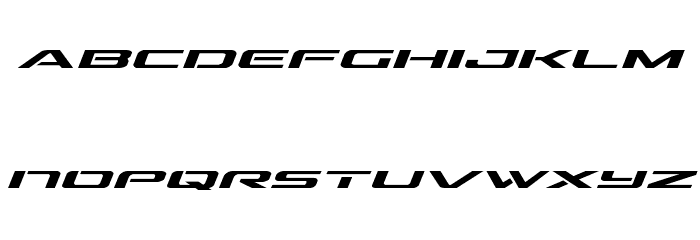 Outrider Expanded Italic Expanded Italic Font LOWERCASE