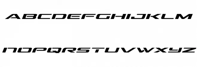 Outrider Expanded Italic Expanded Italic Caratteri MINUSCOLO