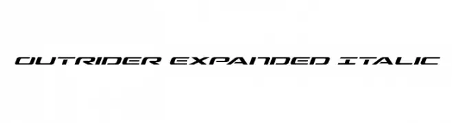 Outrider Expanded Italic  baixar fontes gratis
