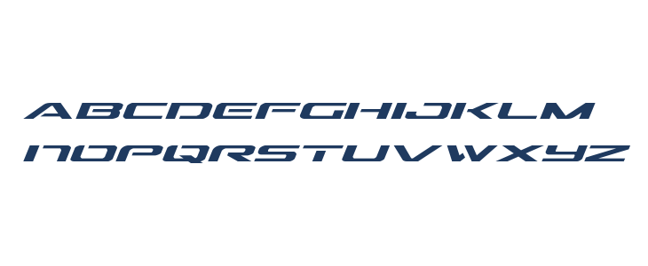 Outrider Expanded Italic Lowercase