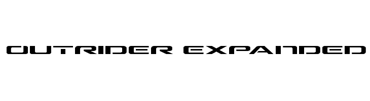 Outrider Expanded  baixar fontes gratis