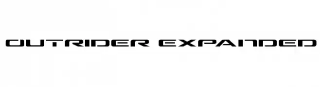 Outrider Expanded  baixar fontes gratis