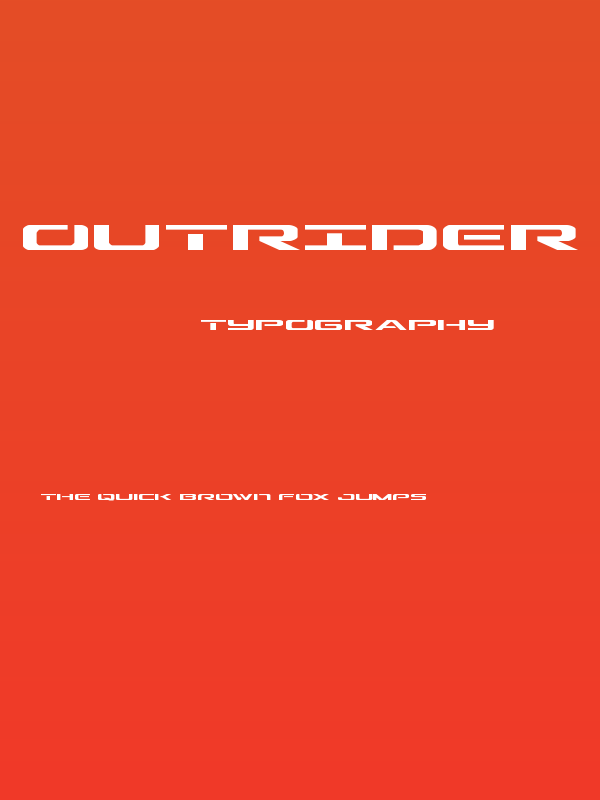 Outrider Expanded Poster