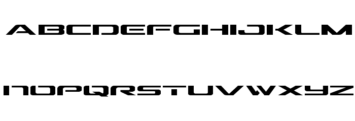 Outrider Expanded Font LOWERCASE