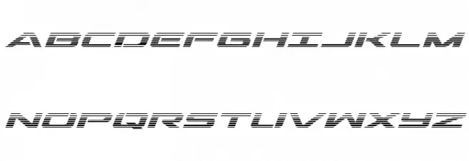 Outrider Gradient Italic Italic Schriftart Groß