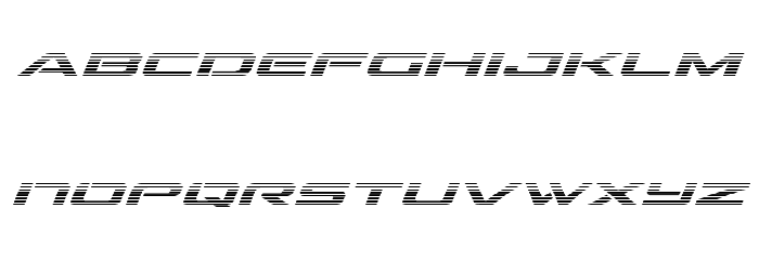 Outrider Gradient Italic Italic Font LOWERCASE