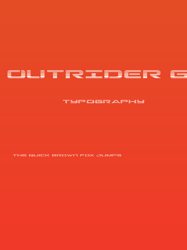 Outrider Gradient Poster