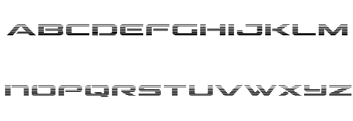 Outrider Gradient Font LOWERCASE