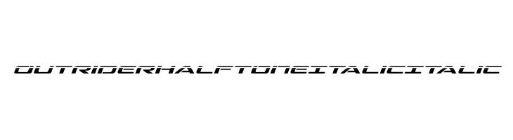 Outrider Halftone Italic Italic  नि: शुल्क फ़ॉन्ट्स डाउनलोड