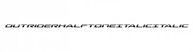 Outrider Halftone Italic Italic  Frei Schriftart Herunterladen