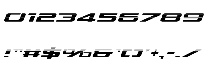 Outrider Halftone Italic Italic Font OTHER CHARS