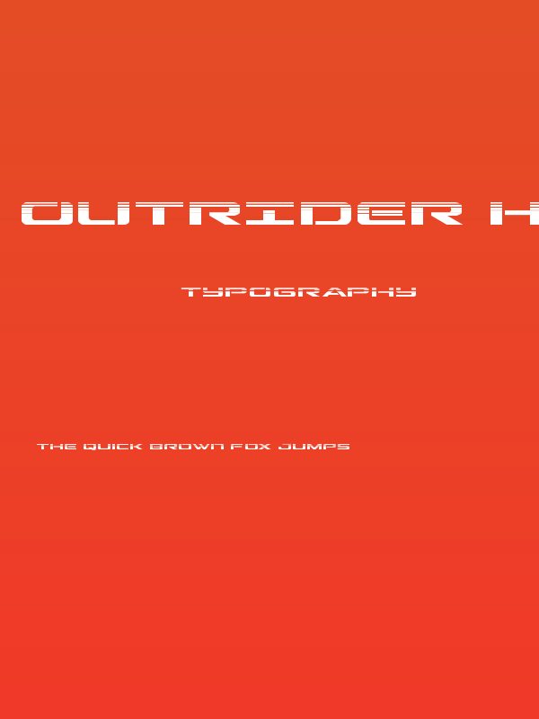 Outrider Halftone Poster