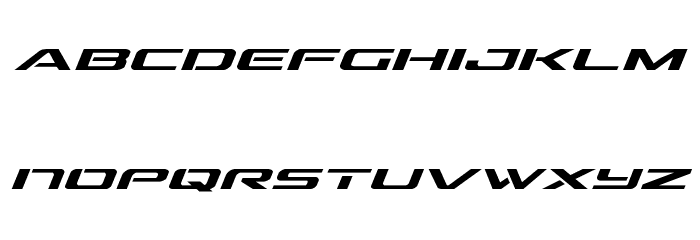 Outrider Italic Italic Font LOWERCASE