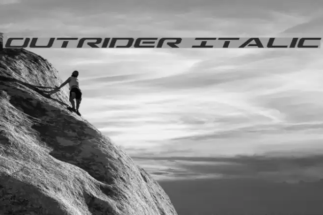 Outrider Italic examples