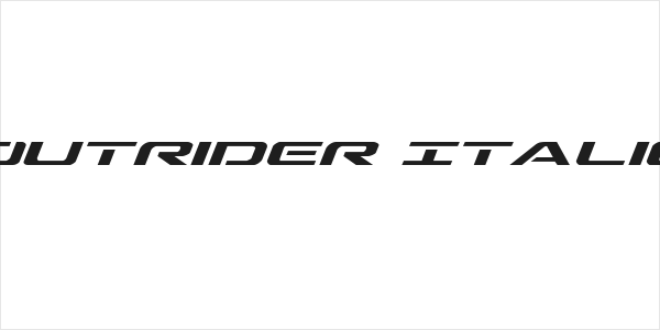 Outrider Italic Logo