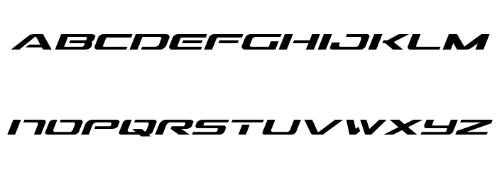 Outrider Italic Font LOWERCASE