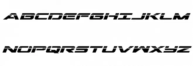 Outrider Laser Bold Italic Schriftart Groß