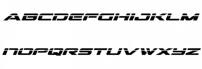 Outrider Laser Bold Italic Fuentes MINÚSCULAS