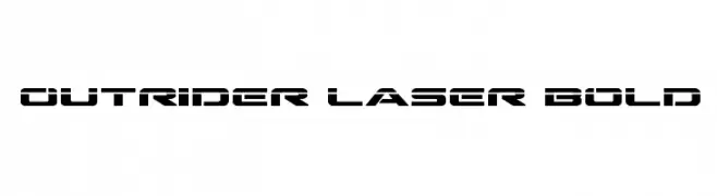 Outrider Laser Bold  Frei Schriftart Herunterladen