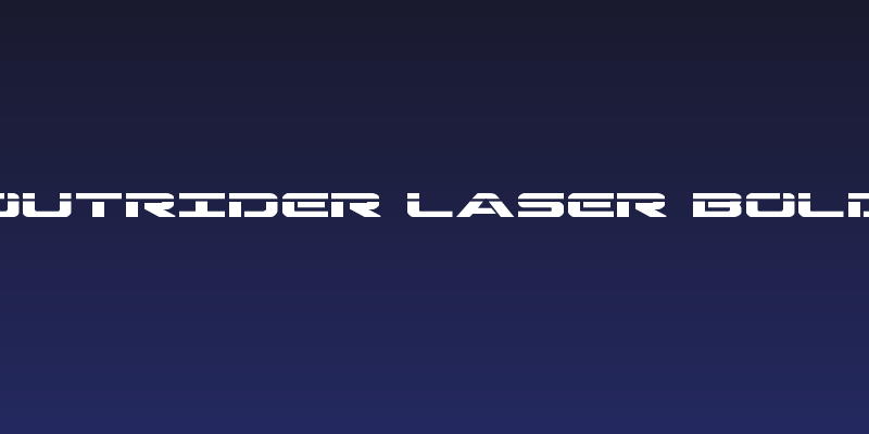 Outrider Laser Bold Social Header