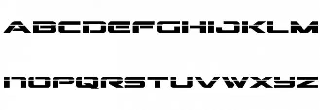 Outrider Laser Bold Schriftart Kleinbuchstaben