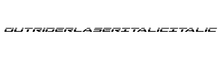 Outrider Laser Italic Italic  नि: शुल्क फ़ॉन्ट्स डाउनलोड