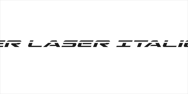 Outrider Laser Italic Italic Logo
