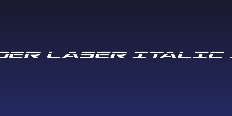 Outrider Laser Italic Italic Social Header