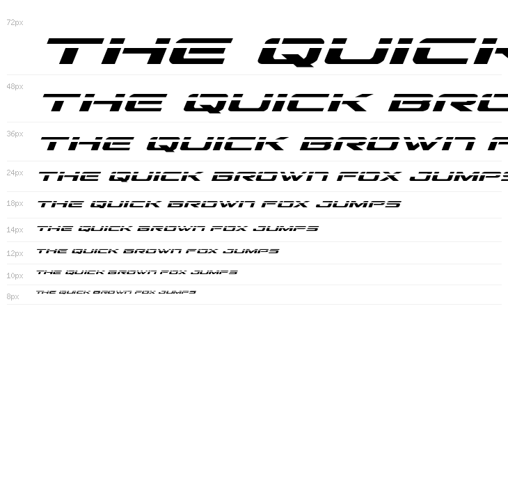 Outrider Laser Italic Italic Waterfall