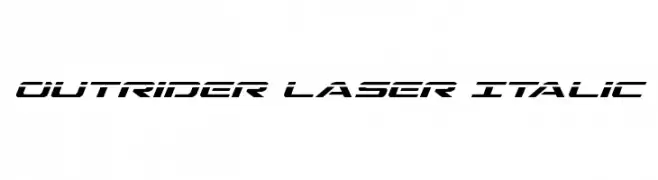 Outrider Laser Italic  baixar fontes gratis