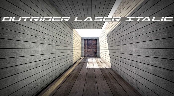 Outrider Laser Italic Font examples