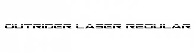 Outrider Laser Regular  Free Fonts Download