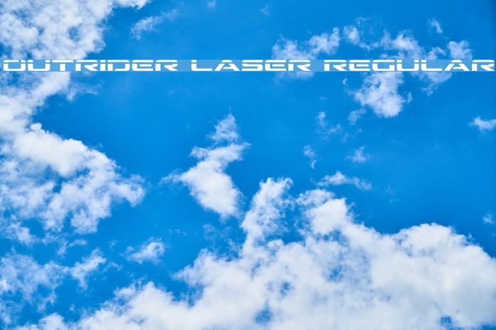 Outrider Laser Regular Font examples