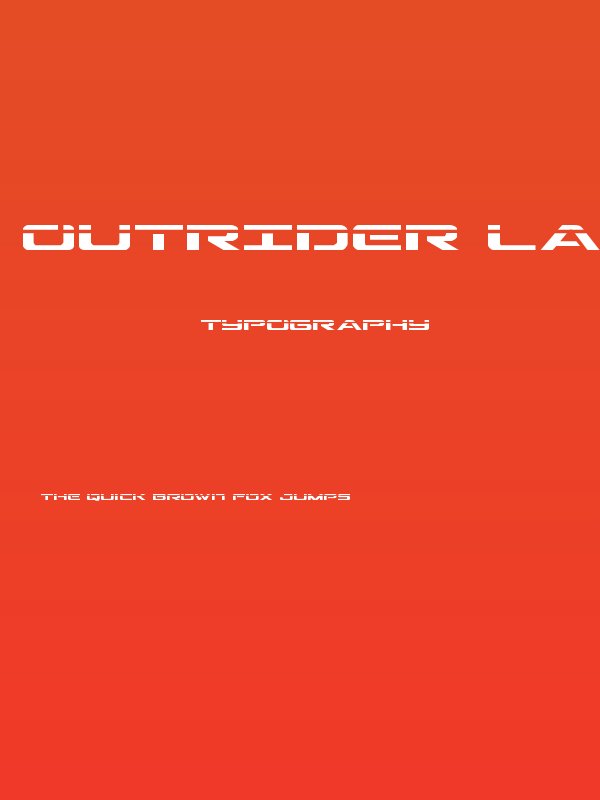 Outrider Laser Regular Poster