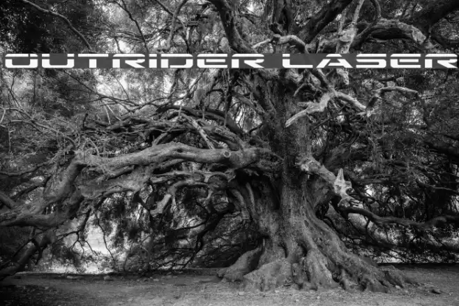 Outrider Laser Font examples