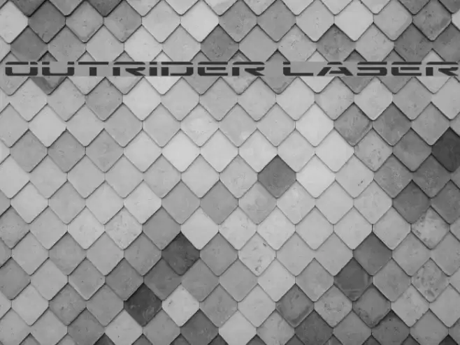 Outrider Laser Font examples