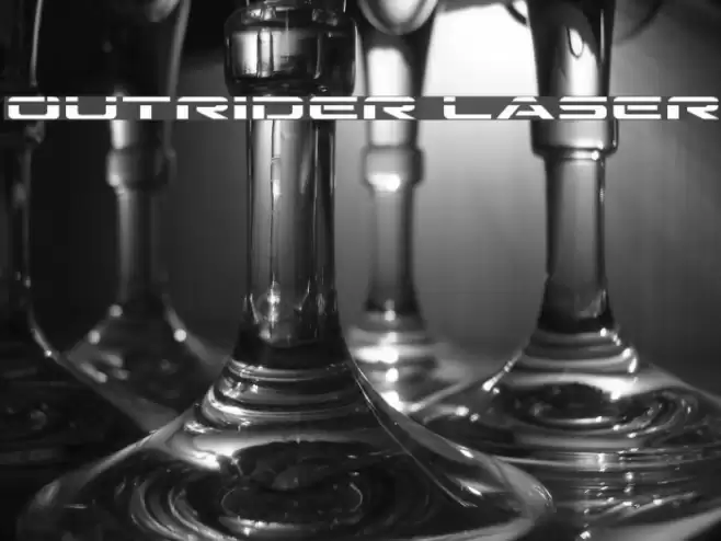 Outrider Laser Font examples