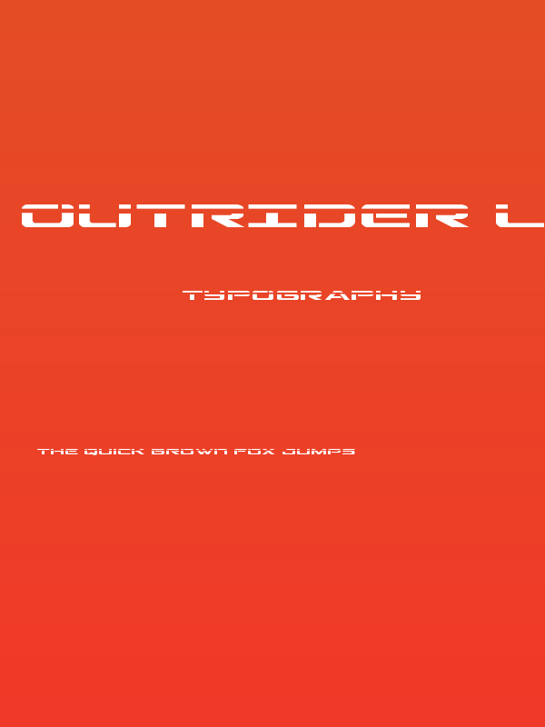 Outrider Laser Poster