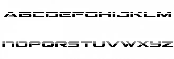 Outrider Laser Caratteri MINUSCOLO