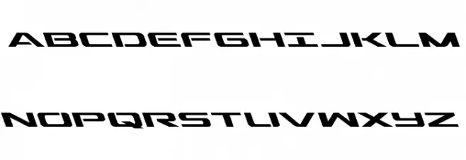 Outrider Leftalic Italic Schriftart Groß