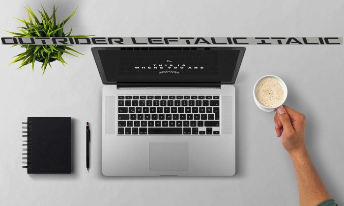 Outrider Leftalic Italic Example 3